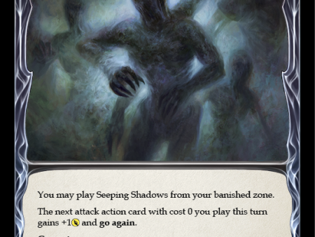 Seeping Shadows (Blue) [MON167-RF] (Monarch)  1st Edition Rainbow Foil Supply