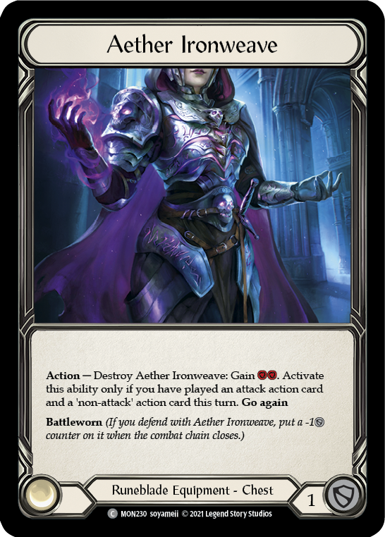 Aether Ironweave [MON230-CF] (Monarch)  1st Edition Cold Foil Online now